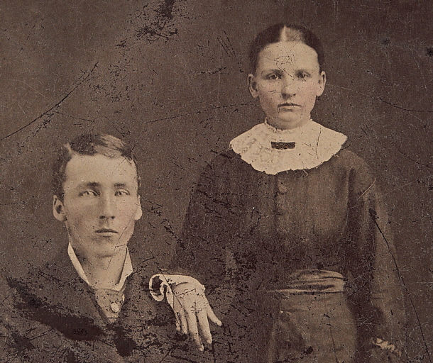 James & Luella Latta Wollam (circa 1880)
