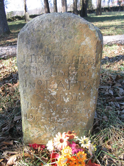 John Latta Sr. tombstone