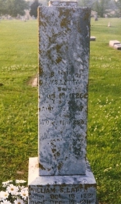William Scarlett Latta tombstone